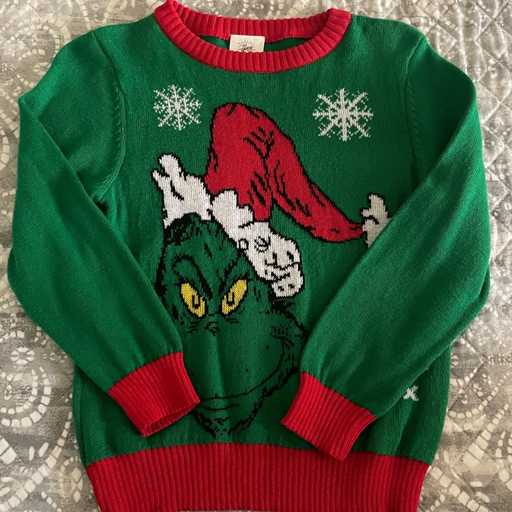 The Grinch Boys Christmas sweater